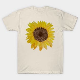 Sunflower Drawing T-Shirt